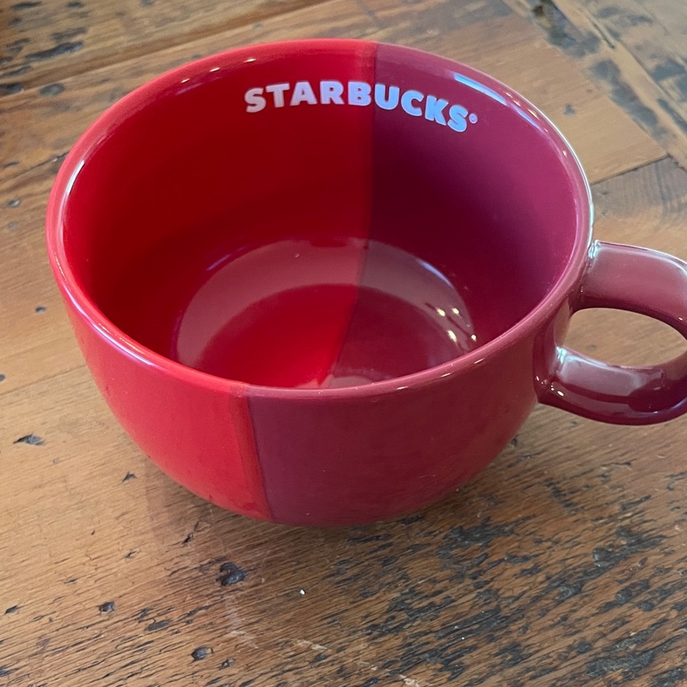 Starbucks 2021 Holiday Two-Tone Red Mug